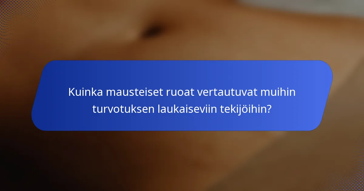Kuinka mausteiset ruoat vertautuvat muihin turvotuksen laukaiseviin tekijöihin?